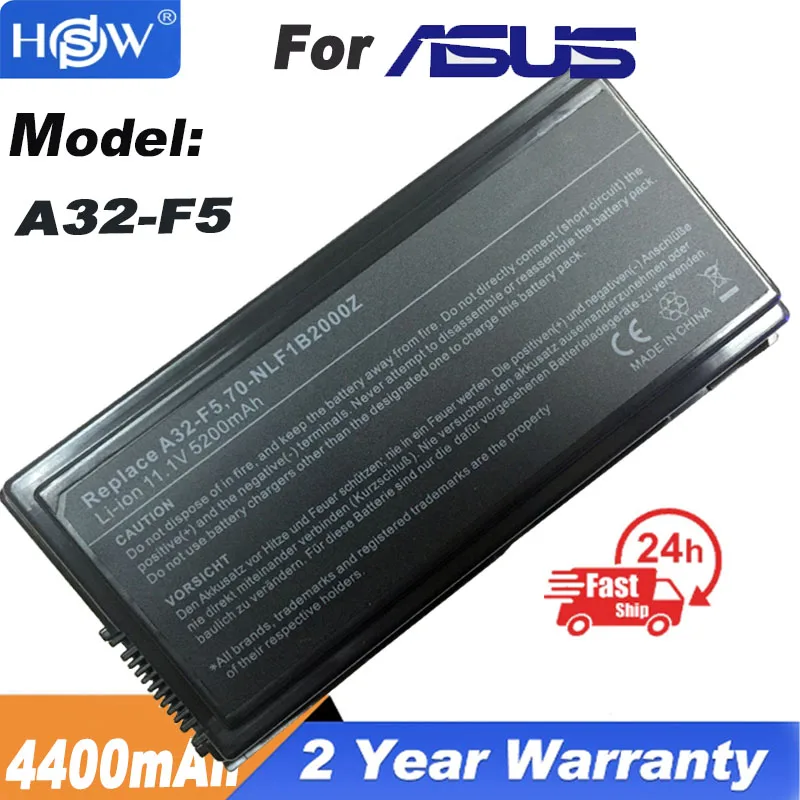 4400mAh аккумулятор для ноутбука Asus F5 F5C F5GL F5M F5N F5R F5RI F5SL F5Sr F5V F5VI F5VL F5Z X50 X50C X50M X50N X50RL X50SL