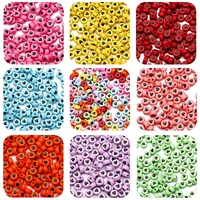 round acrylic beads colored love heart pattern glow in dark loose spacer beads for jewelry making diy necklace bracelet supplies
