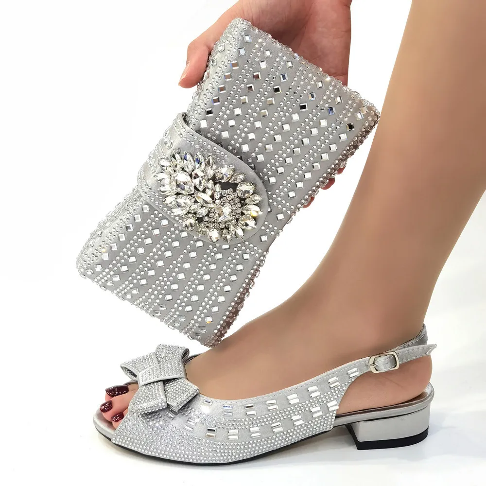 Doershow Горячие итальянские туфли с комплектом подходящих сумок африканские