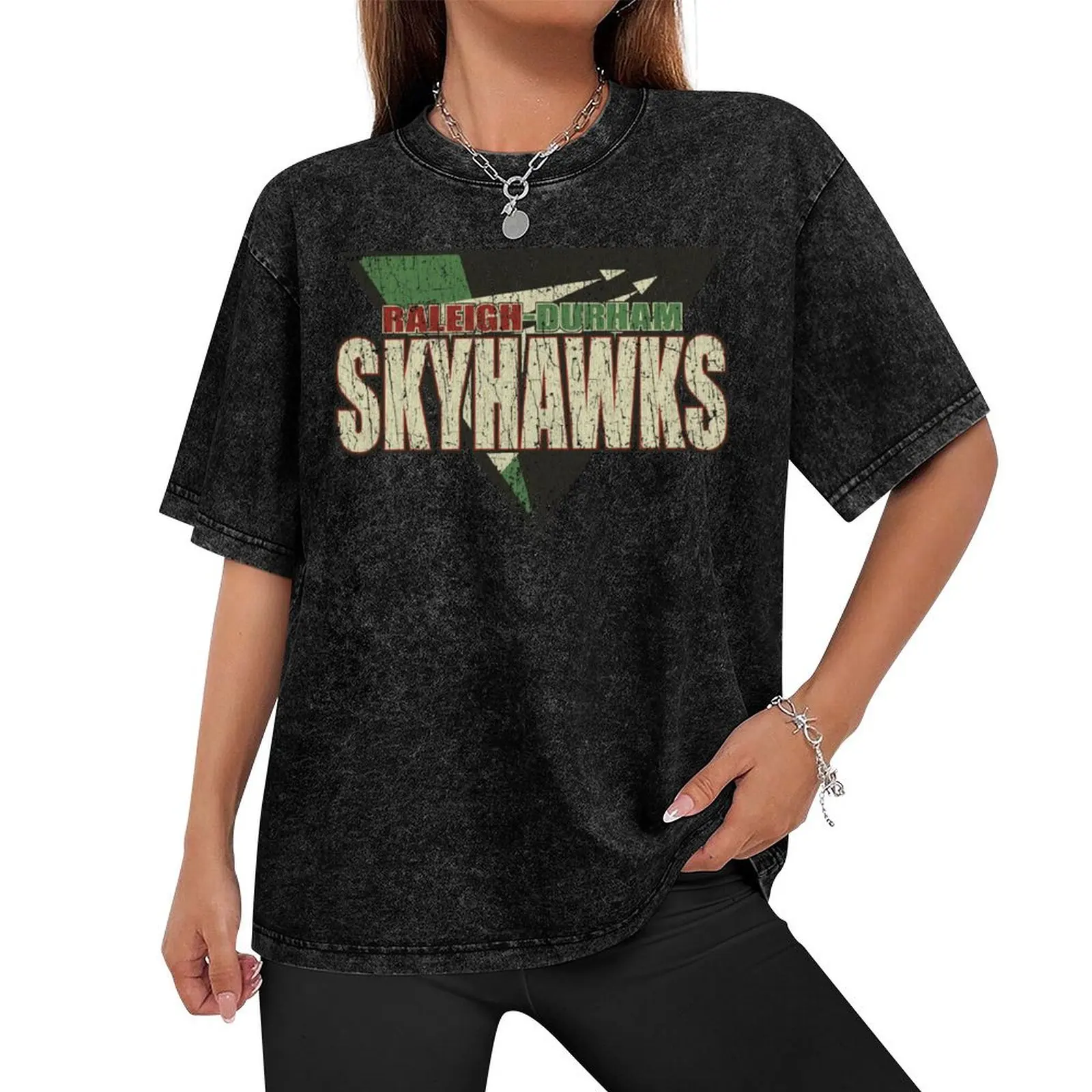 Футболка Raleigh-Durham Skyhawks 1991 возвышенная мужская одежда футболка на заказ