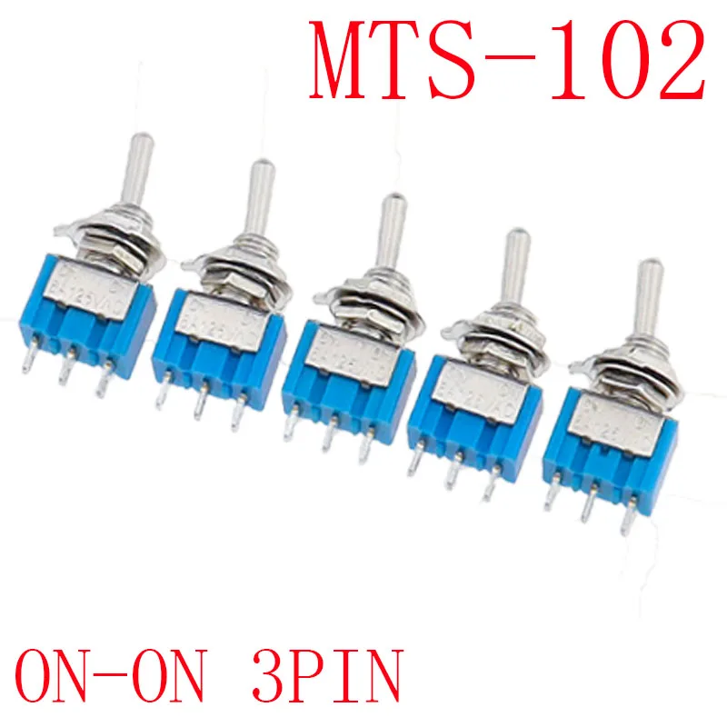 

5 шт. пластиковый миниатюрный рычажный тумблер однополюсный двойной