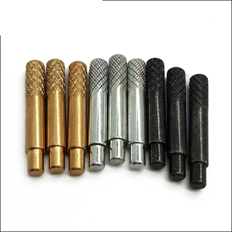 

9PCS Cribbage Pegs Fit 1/8 Cribbage Board Pegs Black Silver Brass