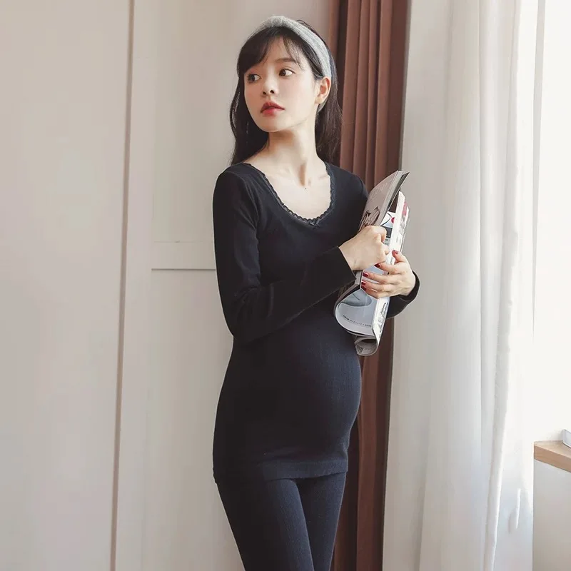 

Spring 2022 latest maternity top solid color maternity wear