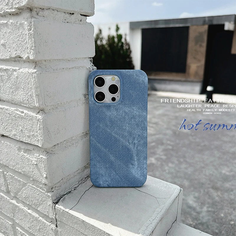 Винтажный джинсовый чехол для телефона iphone 15 14 13 12 11 Pro Max Plus противоударный бампер