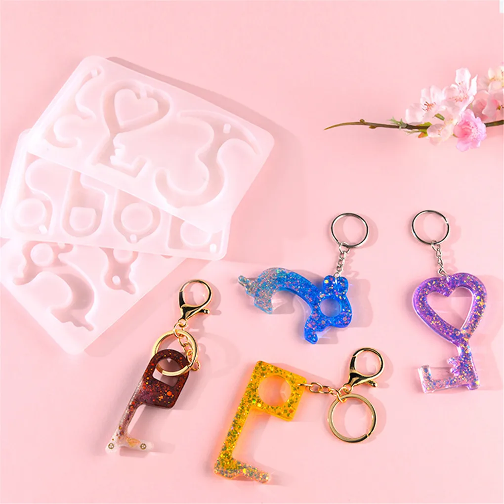 

DIY Key Mold Multifunctional Non-contact Key Crafting Silicone Mould Tray Handicraft Making Tool