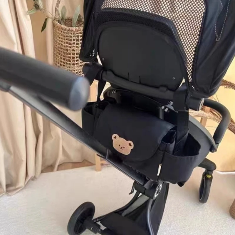 

Stroller Diaper Storage Holder Hanging Bag Large Capacity Cartoon Carriage Bag