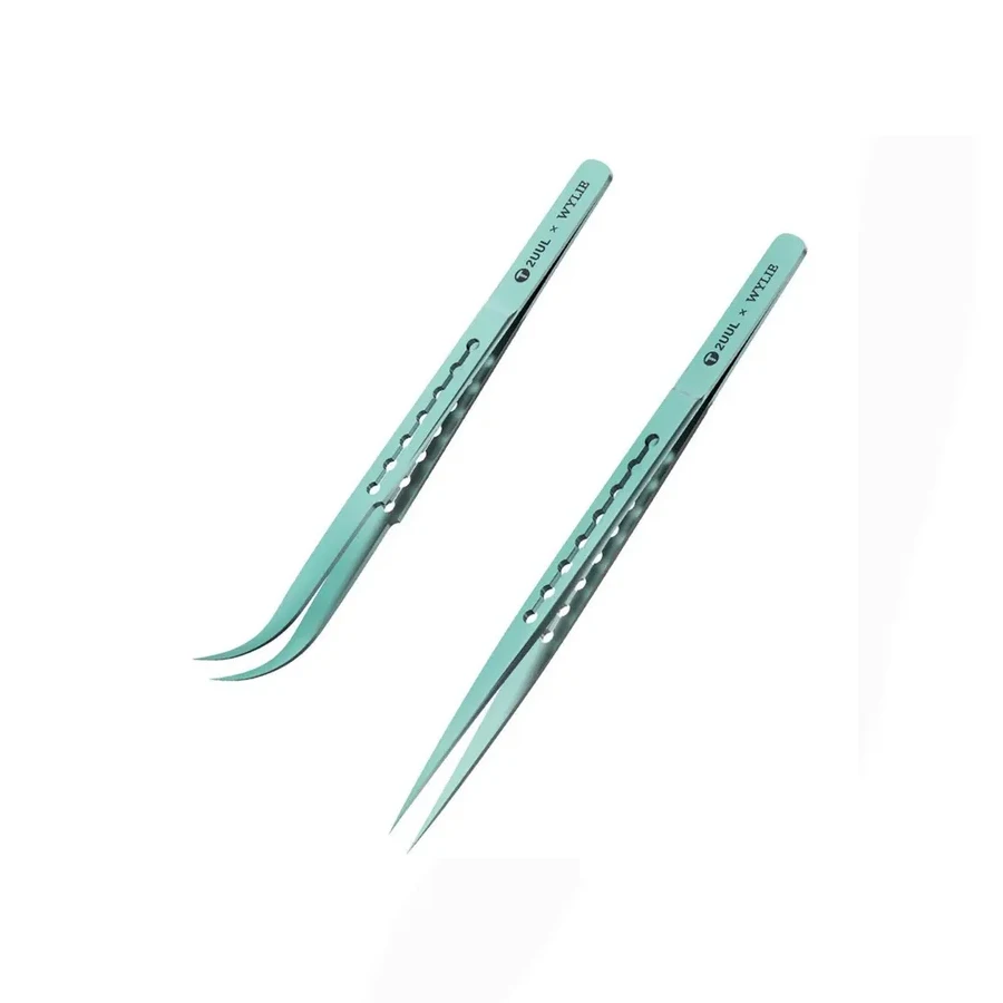 

2UUL & WYLIE Ti11 пинцет из титанового сплава с прямым наконечником для телефона, материнская плата, точный провод, микрочип IC