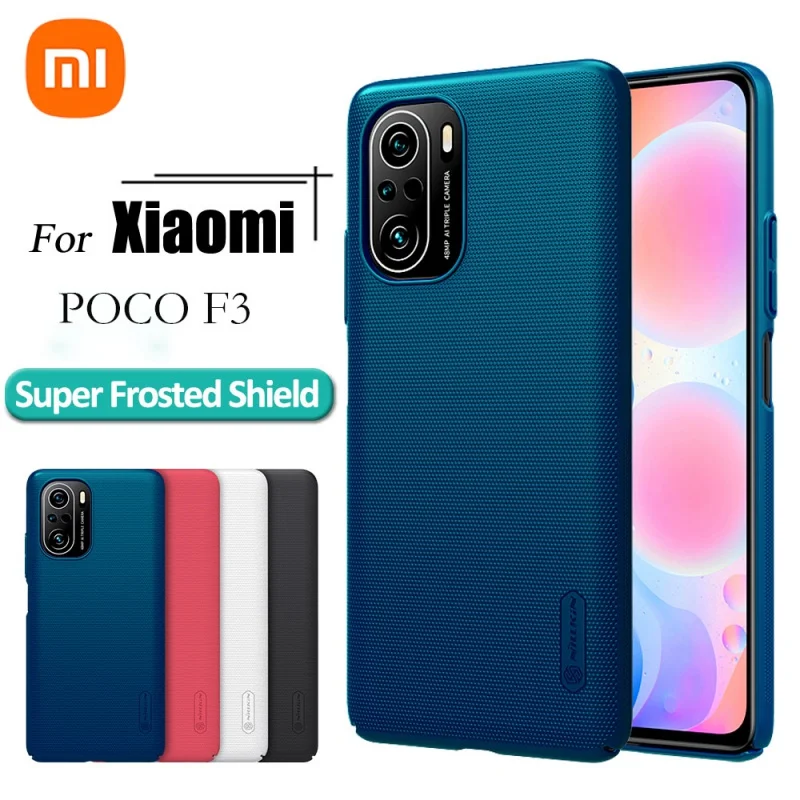 

For Xiaomi Poco F3 Case NILLKIN Frosted Shield PC Hard Anti-fingerprint Matte Case For Redmi K40 For Poco M4 Pro 5G Back Cover