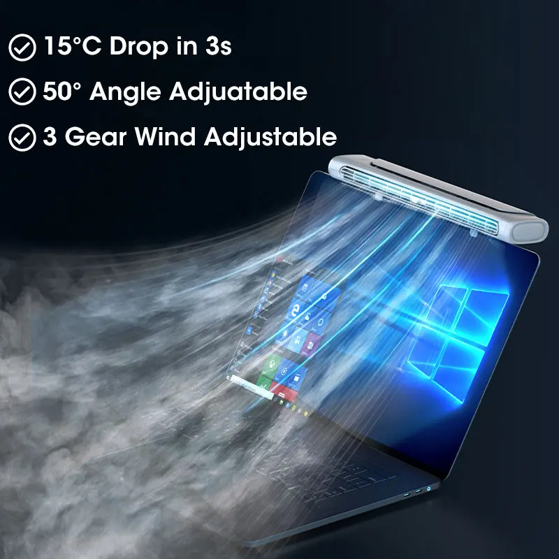 

Infinitely Mini Household Dual-use Chiller Office Fan Angle Screen Adjustable Adjustable Fan Usb Fan Wind Hanging Vertical