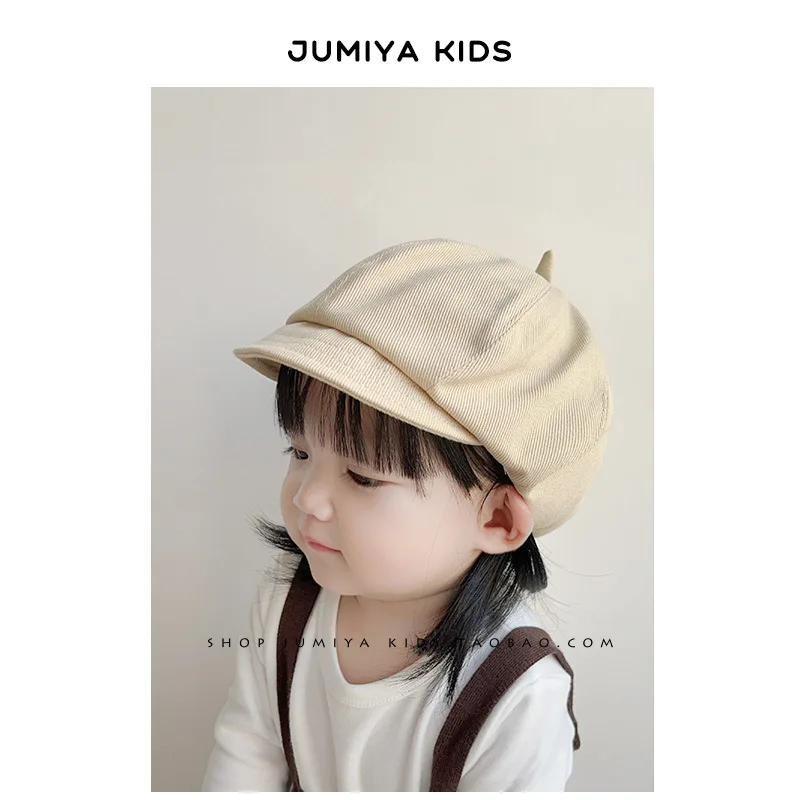 

New Spring and Autumn Baby Hat Pumpkin Hat Baby Boy Baby Baby 1 Year Old 2 Year Old Duck Tongue Beret Hat