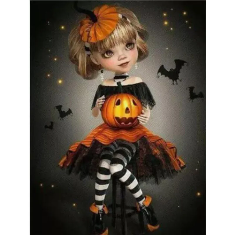 Алмазная живопись AB на Хэллоуин Набор для вышивки призраком убийца настенное