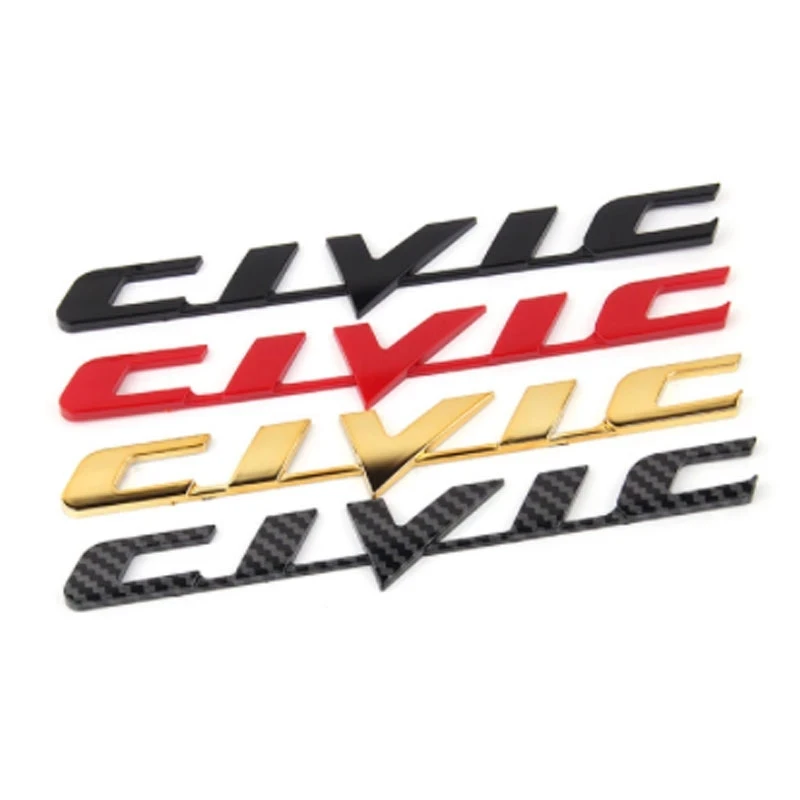 

Для HONDA CIVIC Accord CITY измененный i-VTEC JAZZ 4WD логотип оригинальная буква аппликация универсальные аксессуары английские задние наклейки