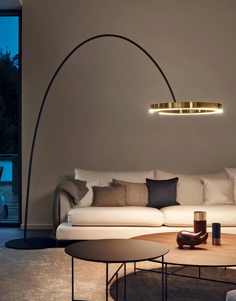 yyhcПростой мобильный дизайн светодиодный торшер дуговая станция регулируемый