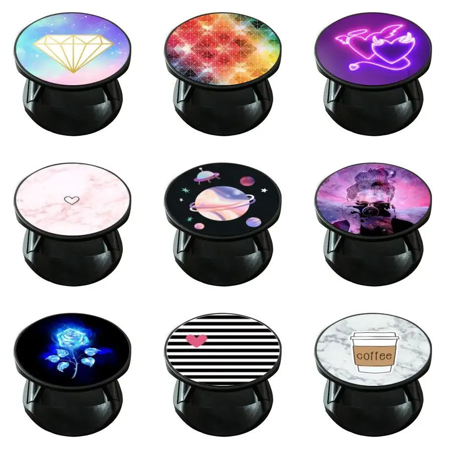 

Universal Expanding Cell Phone Grip Holder Easy to use Swappable Top For huawei p30 lite Almost All Smartphones telefon tutucu