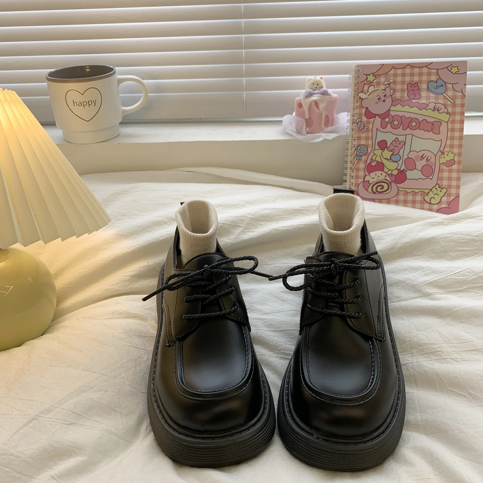 

Туфли-оксфорды женские в британском стиле, классические туфли на плоской подошве, кожаные, в стиле преппи, в римском стиле, из искусственной ...