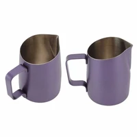 stainless steel milk frothing pitcher milk jug coffee mug slanting mouth food grade pull flower cup latte art tool