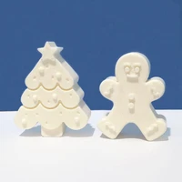 3d christmas tree candle silicone mold gingerbread man handmade candle diy scented candle making supplies home decoration