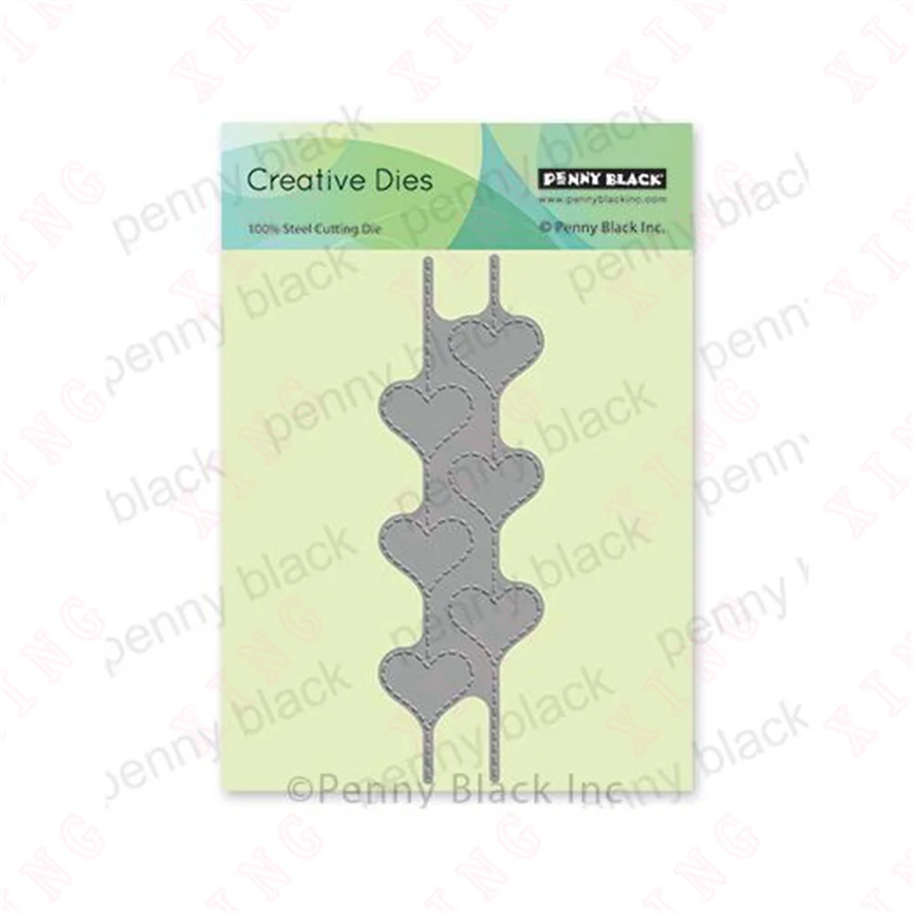 

New 2023 Valentine's Day Scrapbook Decoration Embossing Templates Diy Handmade Craft Stitched with Love Molds Metal Cutting Dies