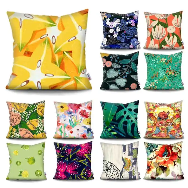 

Tropical plant cushion cover pillow decorative cushion covers pillow Decorative Pillowcase for sofa Pillowcover Pillows Cases