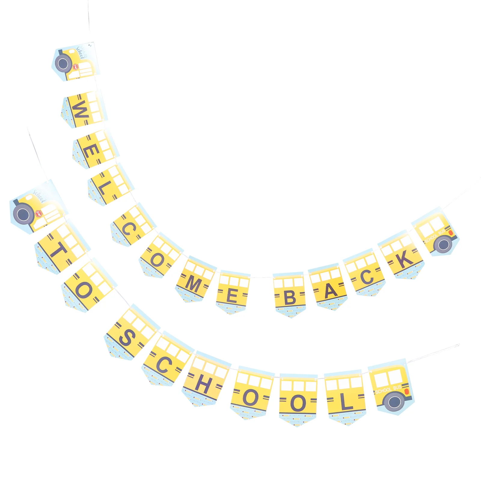 

Back-to-school Banner Linen Flag Party Hanging Ornament Scene Layout Outdoor Party Supplies