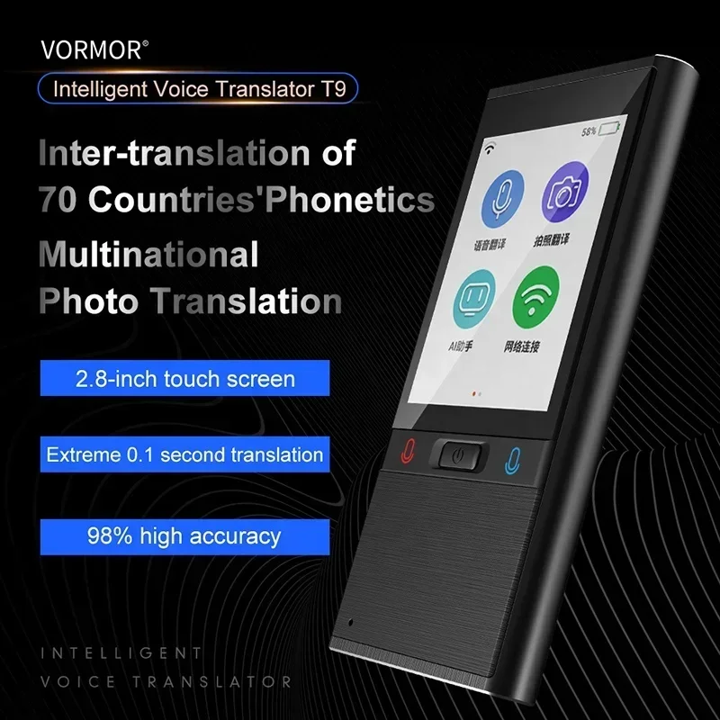 Испанский переводчик портативный мгновенный двусторонний голосовой перевод 106