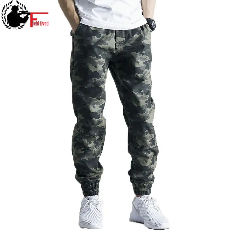 

2023 Mens Elastic Waist Drawstring Pencil Harem Pants Camouflage Fashion Streetwear Jogger Loose Trousers Camo Male Sweatpant