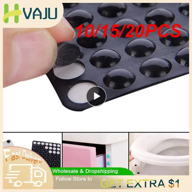 

10/15/20PCS Furniture Pads Rubber Damper Self Adhesive Door Stopper