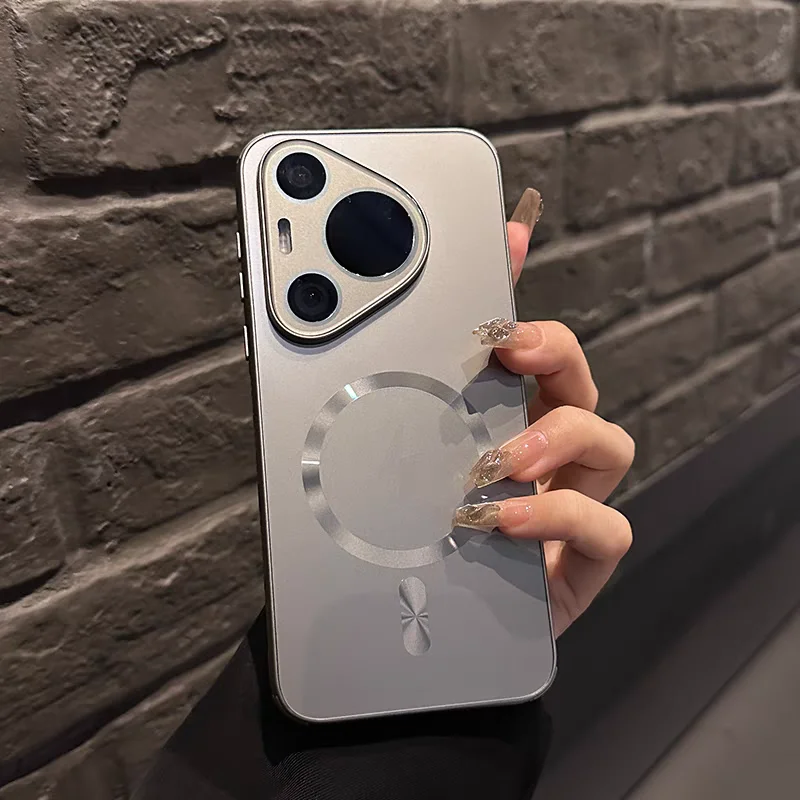 Ультратонкий матовый магнитный чехол AG для чехлов Magsafe Huawei Pura 70 Ultra Mate 60 Pro Plus