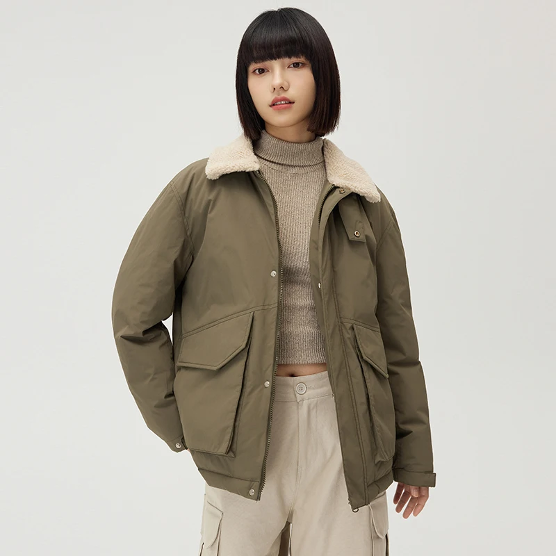 Женский Зимний короткий пуховик