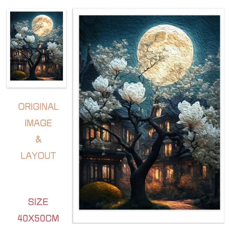 Набор для рисования по номерам на холсте пейзаж 60 х75 см