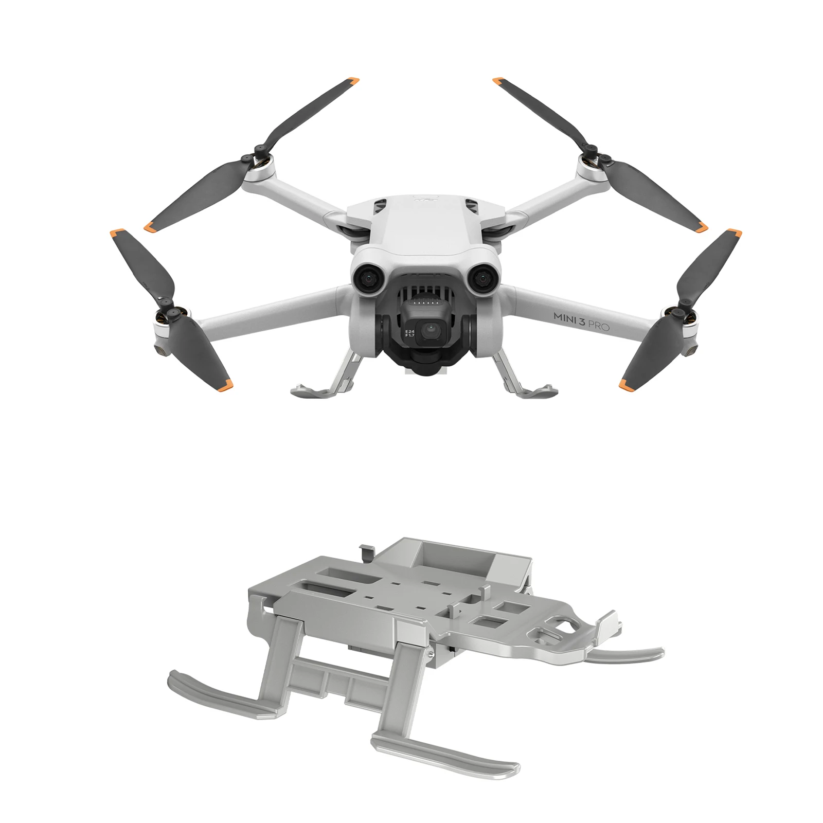 STARTRC LED Flash Lights Foldable Landing Gear Kits Extended Height Leg Tripod Stand Drone Accessories for DJI Mini 3 Pro