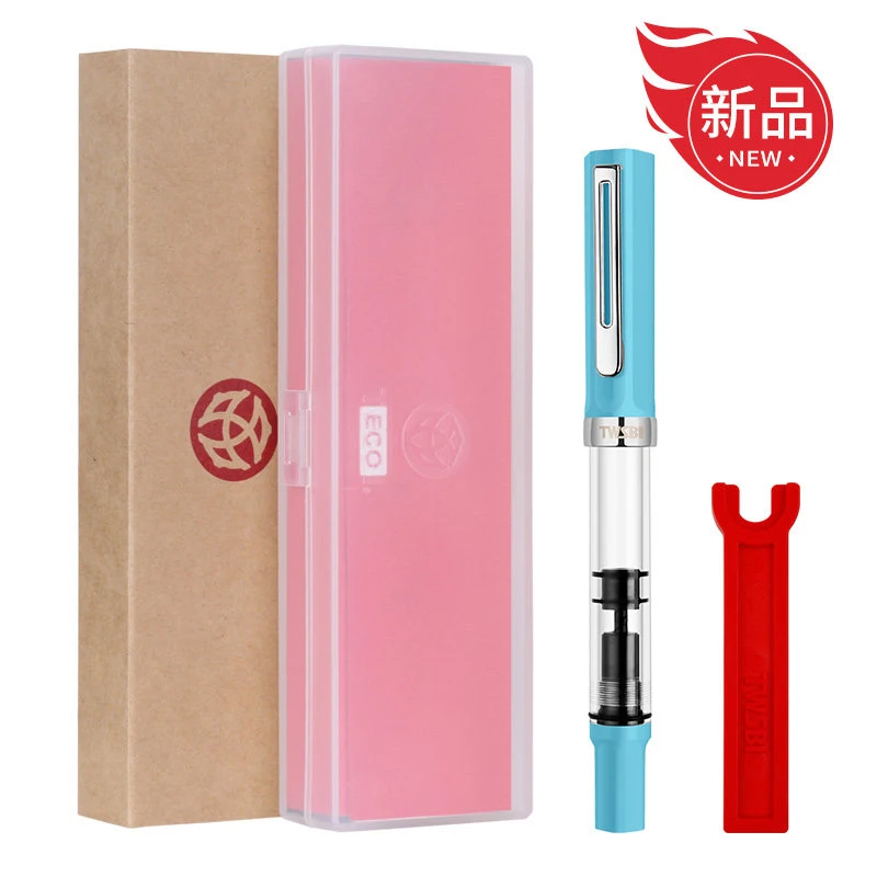 

Оригинальная поршневая ручка TWSBI ECO, прозрачный держатель для перьевой ручки из смолы, большая емкость для хранения чернил, студенческий письменный бизнес-подарок