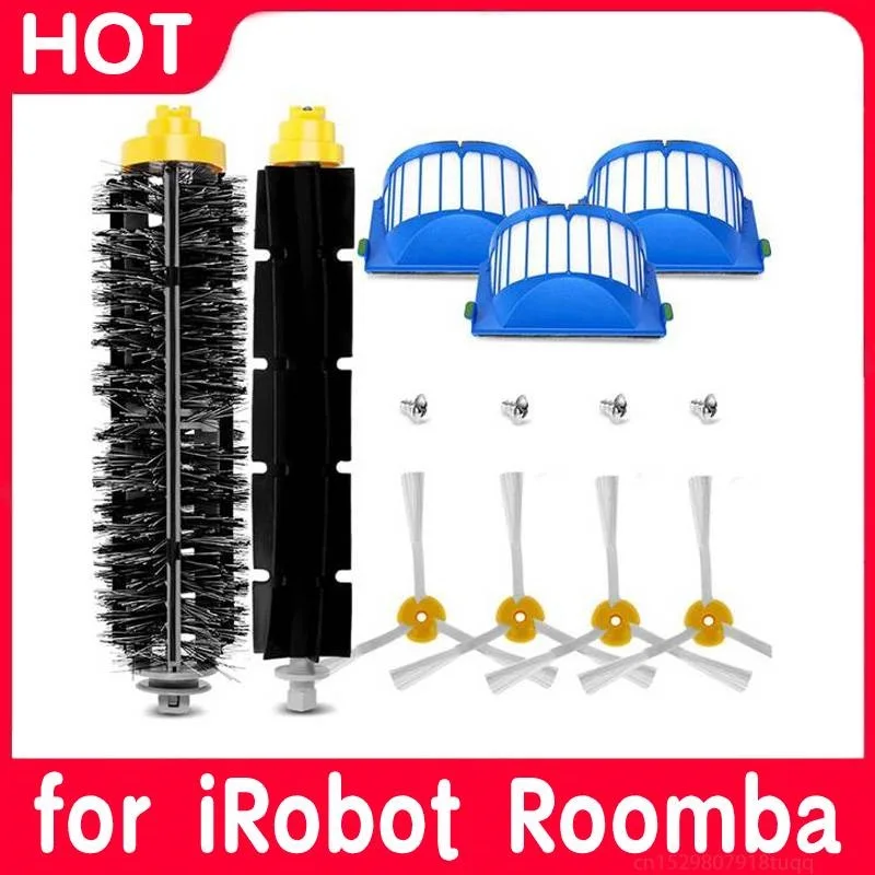 for iRobot Roomba 500 600 Series Vaccum Cleaner Accessories Replacement Parts Roller Brush Side Brush HEPA Filter Copatible