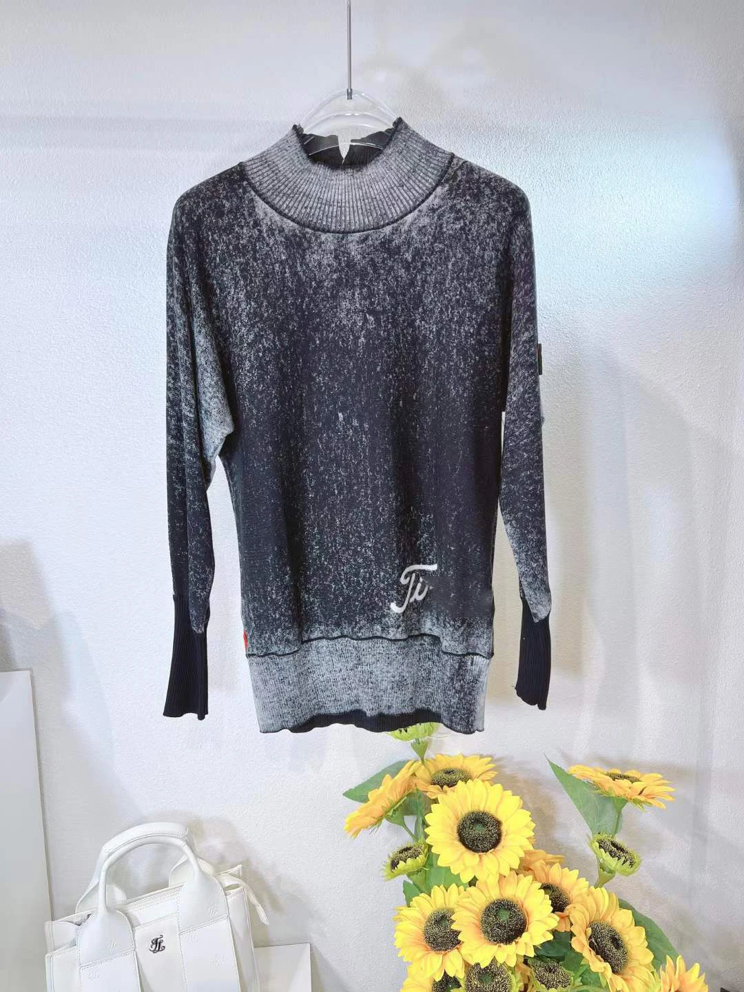 

Оригинальный односпальный Дамский осенне-зимний Свободный Повседневный полноразмерный удобный теплый свитер с завязкой