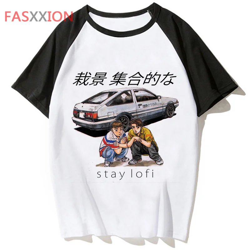 

Футболка initial d Мужская в стиле хип-хоп, уличная одежда, смешная, в стиле Харадзюку