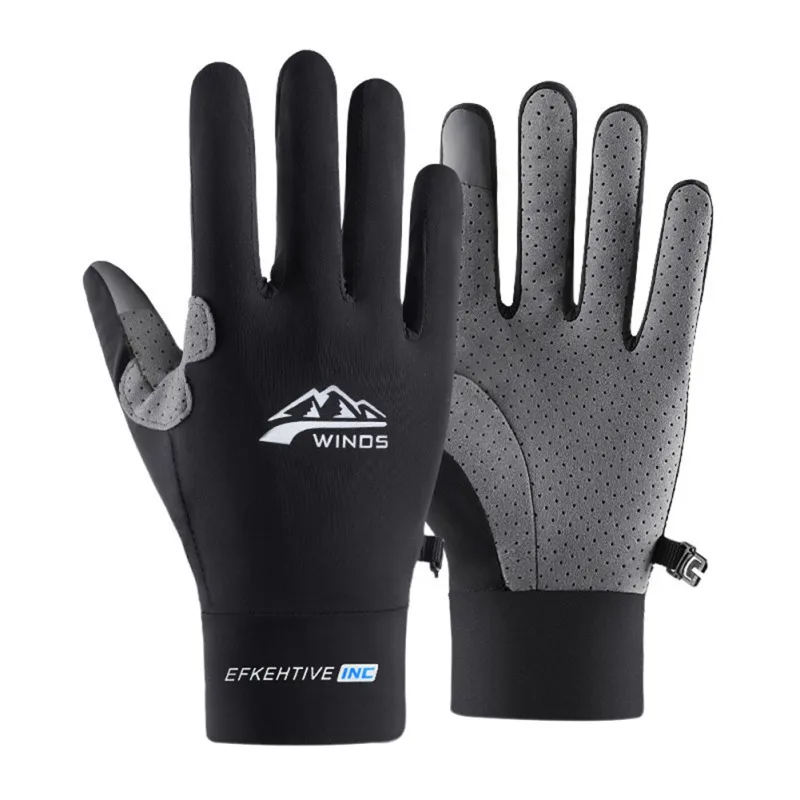 

Men Women Breathable Touch Screen Ridding Gloves Exercise Bracers Non-slip Fishing Gloves