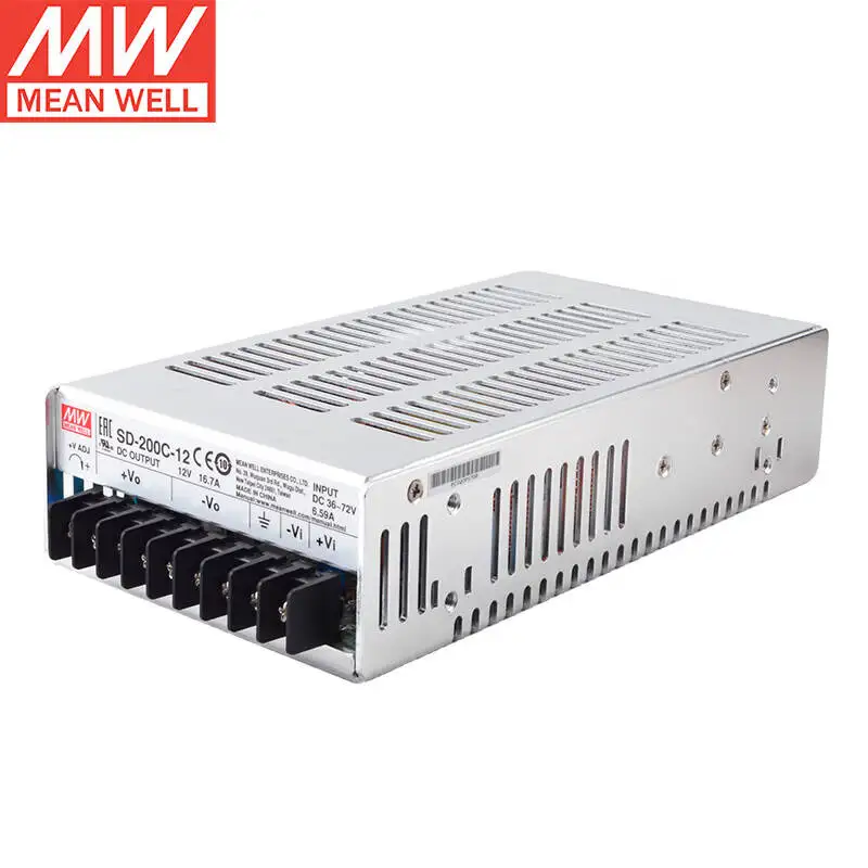 Фото-и видеокарта Taiwan meanewll SD-200C-12 36-72 В постоянного тока O/P + 12 200 А Вт