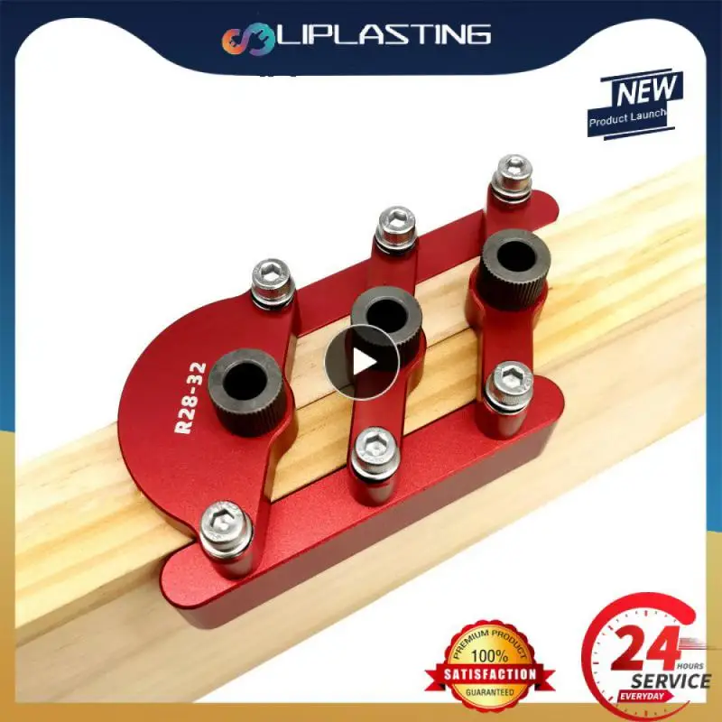 

Self-centering Round Wood Tenon Hole Opener High Quality Diy Panel Tool 90 Degree Straight Durable Hole Maker Three-in-one Tool