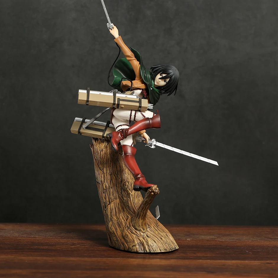 Attack on Titan Mikasa Levi Ackerman Renewal Package Ver. Collectible Figure Model Statue Decoration Toy