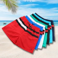 mens sports shorts european and american fashion color matching spring and summer three points home outdoor elastic beach pants