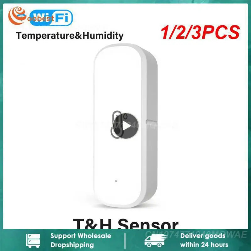 

1/2/3PCS Zigbee 3.0 Wifi Tuya Temperature Humidity Sensor Smart Home Thermometer Hygrometer Detector With Alexa Google Smart
