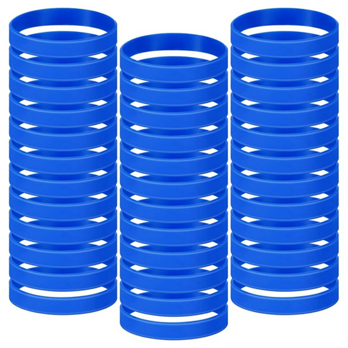 

100 шт., силиконовые эластичные браслеты для взрослых