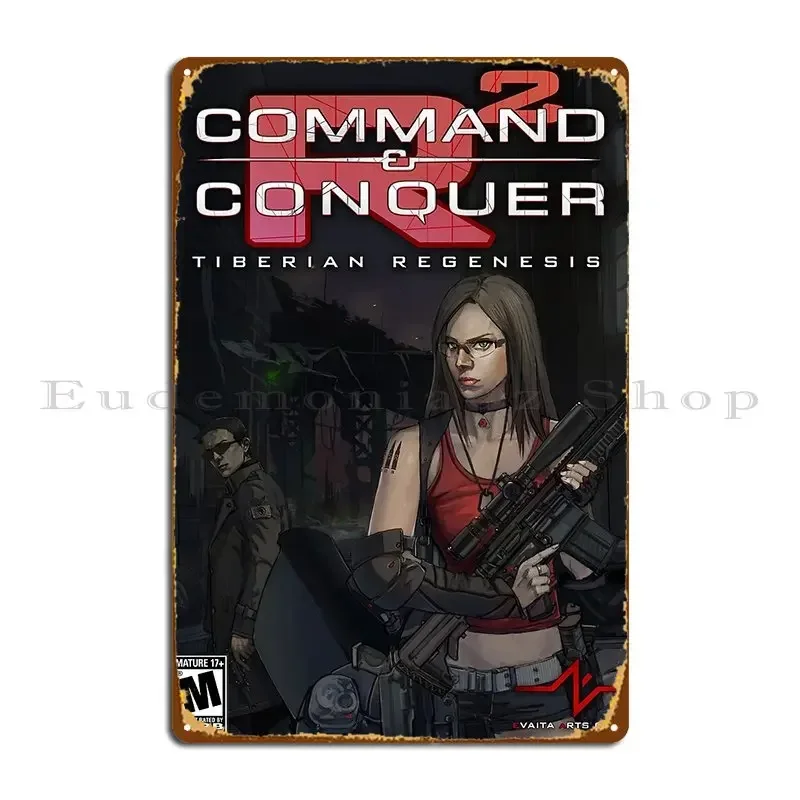 Фото Металлическая табличка Command And Conquer Tiberian Regenesis, декор для гаража, кинотеатра, вечеринок, жестяная вывеска, постер №1