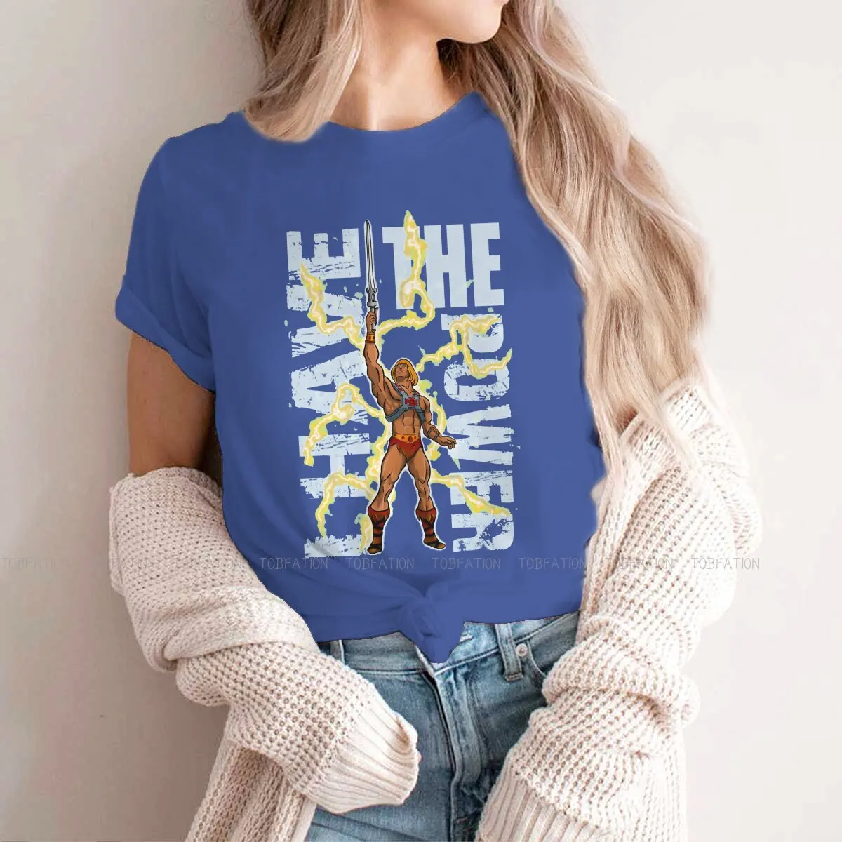 

Masters of the Universe Fantastic World TShirt for Woman Girl He-Man Powerful Guy Soft Casual Sweatshirts T Shirt