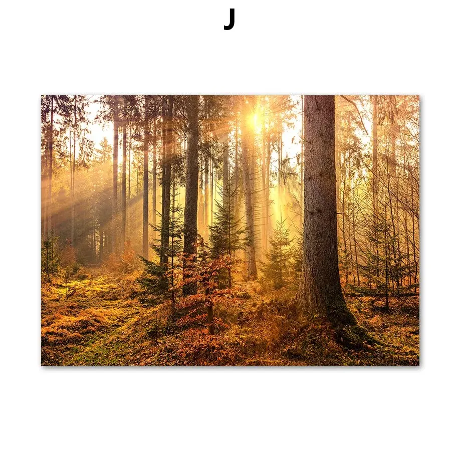 

Печать На Холсте В Скандинавском Стиле - Осенняя Сцена Леса С Оленем, Тыквой И Кленовым Листом