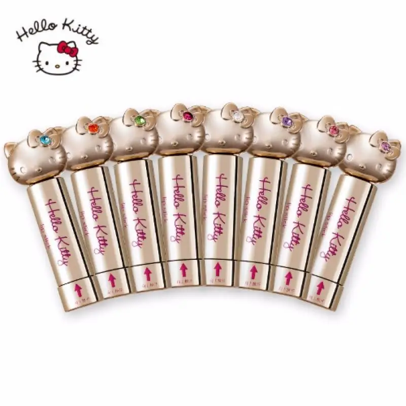

Sanrioed Anime Cartoon Hello Kittys Lipstick Lipstick Girl Heart Kawaii Bright Moisturizing Moisturizing Lipstick Holiday Gift