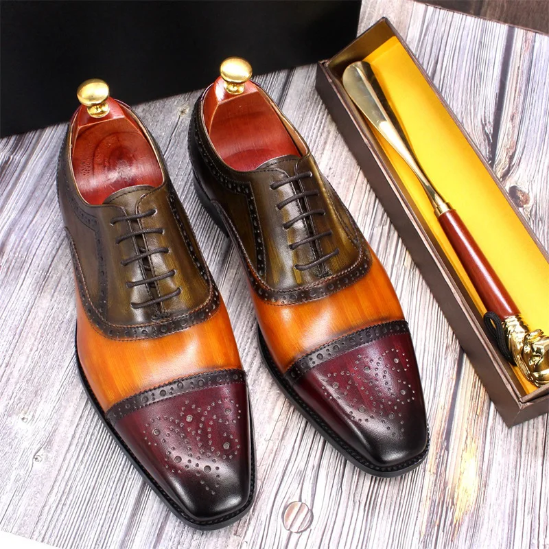 

New sapato luxo masculino zapatos formales de hombres man dress shoes genuine leather shoes for men