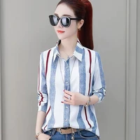 summer chiffon women shirts turn down collar blouse short sleeve office lady button up shirt loose white ladies tops