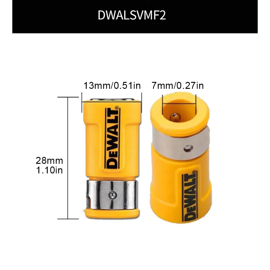 

DEWALT DWASLVMF2 MAXFIT Набор магнитных втулок для бит Оригинальное сверло Магнитное кольцо Сильный намагничиватель Dewalt Аксессуары для электроинструментов