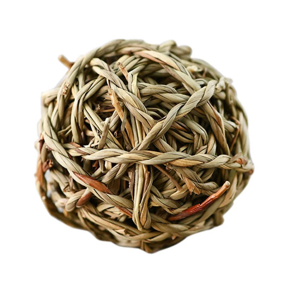 

Toywoven Chew Rabbit Small Animal Strawhamster Pet Grass Play Teething Rattan Toys Round Activity Parrot Natural Molar Bunny